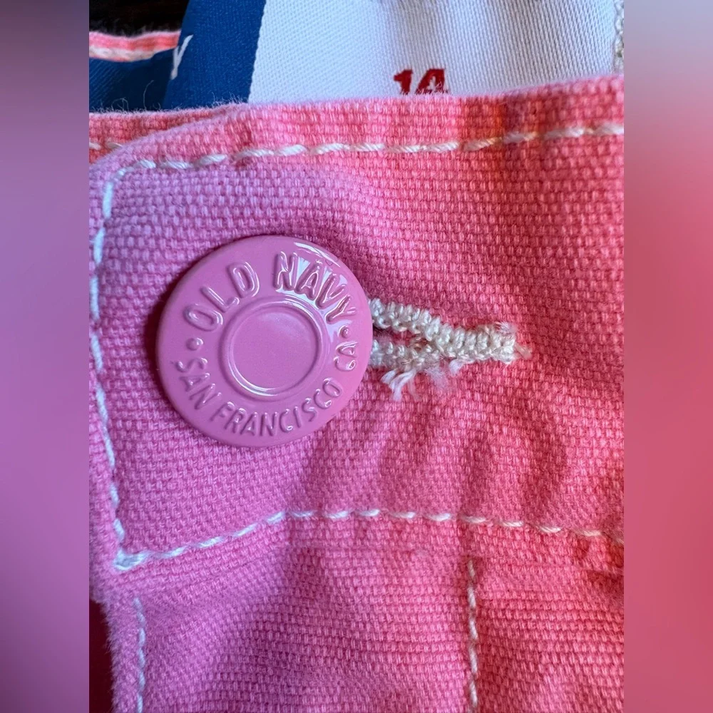 Old Navy Kids Bubblegum Pink Cargos - size 14 -